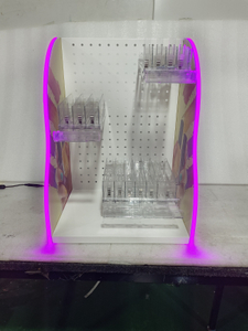 LED - حامل عرض طلاء أظافر أكريليك مضاء